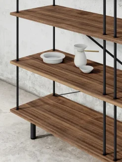 Seiton Reol 3-3 L, valnød fra Stellar Works