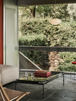 Sett LN12 Sofabord, smoked glass/chrome fra &Tradition