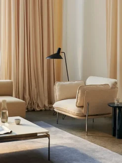 Sett LN13 Sofabord, verde guatemala marble/chrome fra &Tradition