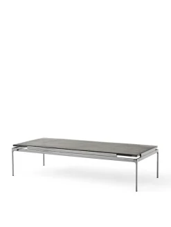 Sett LN12 Sofabord, verde guatemala marble/chrome fra &Tradition