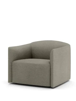 Shore Lounge Chair Extended Base, taupe fra New Works