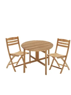 Skagerak Selandia Sæt, 2 armstole og Ø 94 bord fra Fritz Hansen