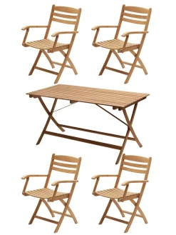 Skagerak Selandia Sæt, 2 stole og bord 75 fra Fritz Hansen