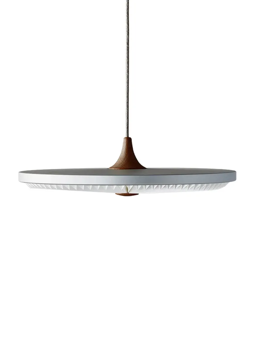 Soleil pendel medium, lys eg, papir skærm fra Le Klint