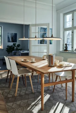 Soleil pendel small, røget eg, papir skærm fra Le Klint