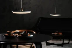 Soleil pendel small, røget eg, papir skærm fra Le Klint