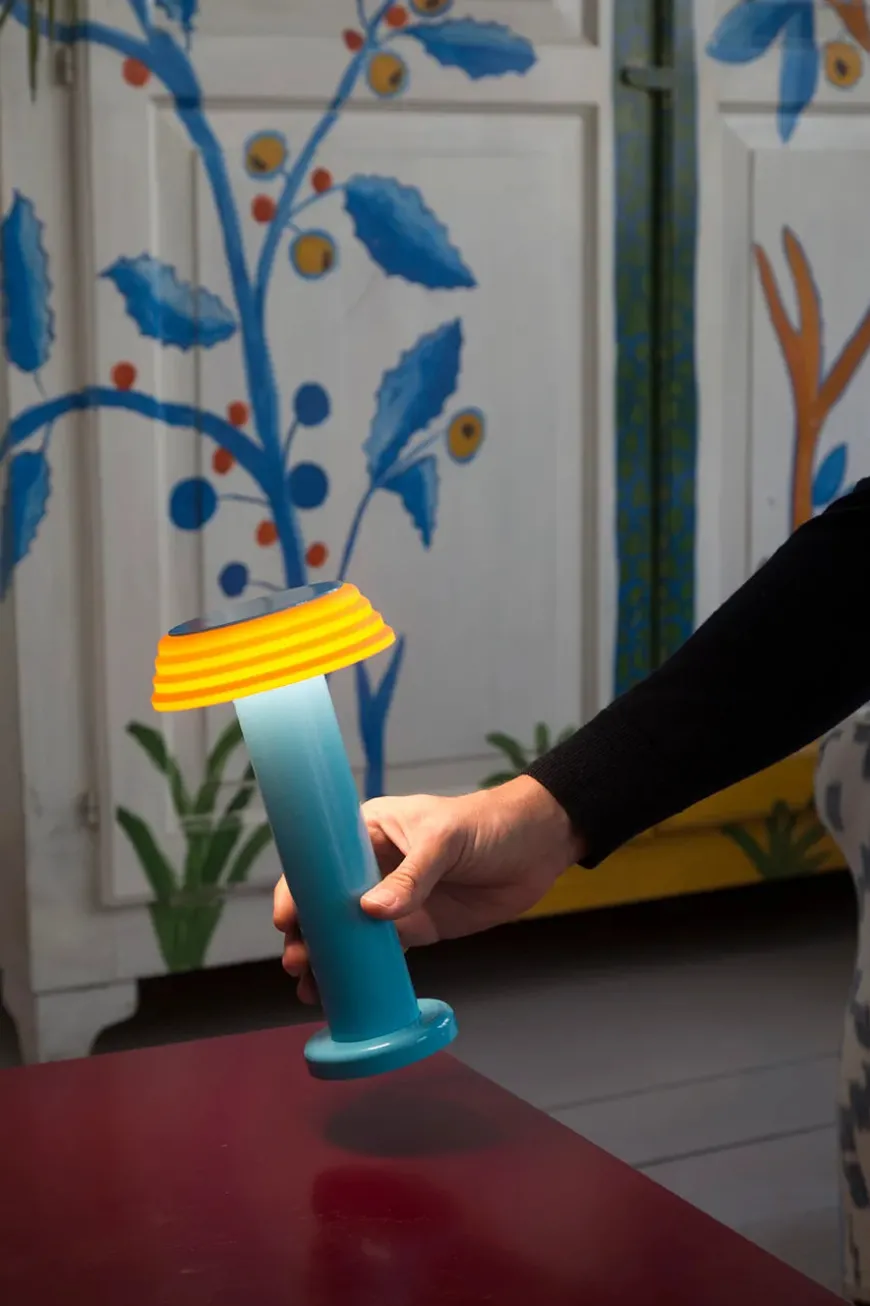 Sowden Light Portable Lamp PL1, blue/orange