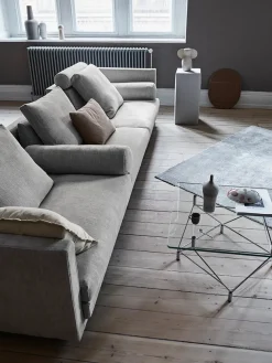 Spider Sofabord 80 x 80 cm, sort stel fra Eilersen