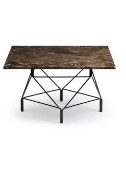 Spider Sofabord 80 x 80 cm, sort stel fra Eilersen