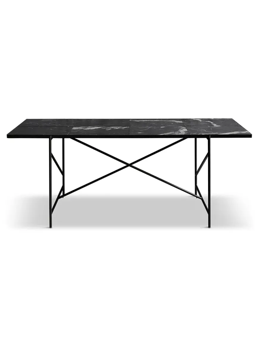 Spisebord 185, sort marmor fra HANDVÄRK