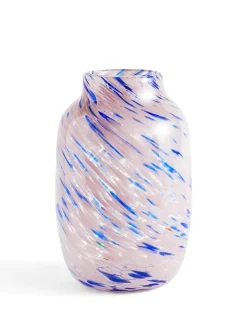 Splash Vase, Round light pink and blue fra Hay