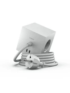 Square 1 Stikdåse med USB-C, stockholm black fra Avolt