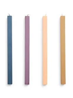 Square Candle 4 Stk., pastel fra Hay