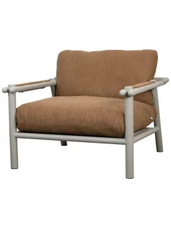 Sticks Loungestol, taupe aluminium fra Cane-line