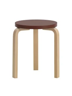 Stool 60, lakeret birk fra Artek