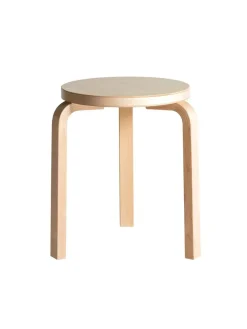 Stool 60, walnut stained fra Artek