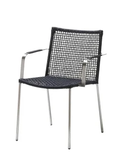 Straw Stol med Armlæn, rope fra Cane-line