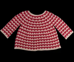 Strikket sweater, Størrelse 5-6 år - Hjerter fra Maileg