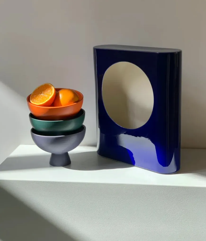 Strøm Skål, coral blush fra raawii