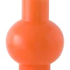 Strøm Vase, vibrant orange fra raawii