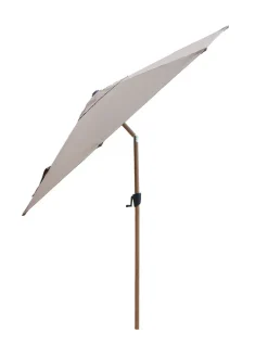 Sunshade Parasol m. Tilt, wood look fra Cane-line