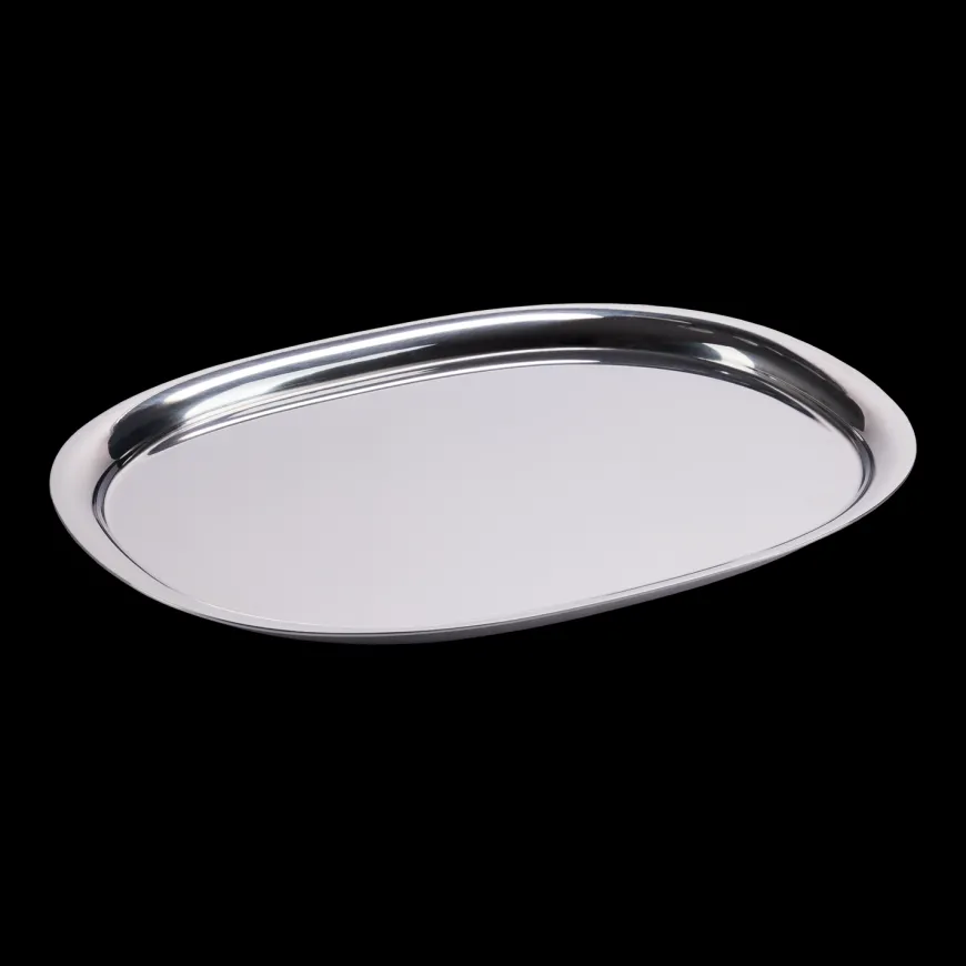 Superelliptisk bakke i rustfrit stål fra Piet Hein