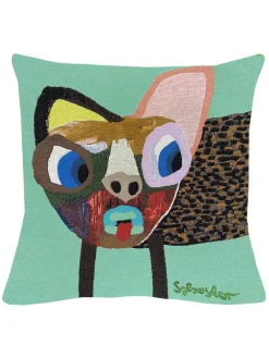 Sylvester Småplettet Hund pude fra Poulin Design