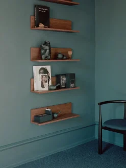 Tana Wall Shelf, black stained oak fra New Works