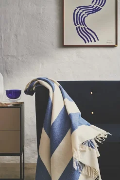 The Sweater Plaid, cobalt fra Silkeborg Uldspinderi