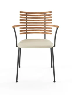 Tiger Armstol, creme læder fra Naver Collection