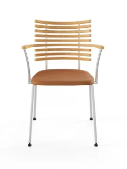 Tiger Armstol, creme læder fra Naver Collection