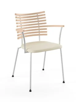 Tiger Armstol, sort læder fra Naver Collection