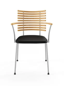 Tiger Armstol, sort læder fra Naver Collection