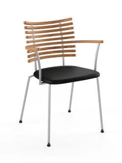 Tiger Armstol, sort læder fra Naver Collection