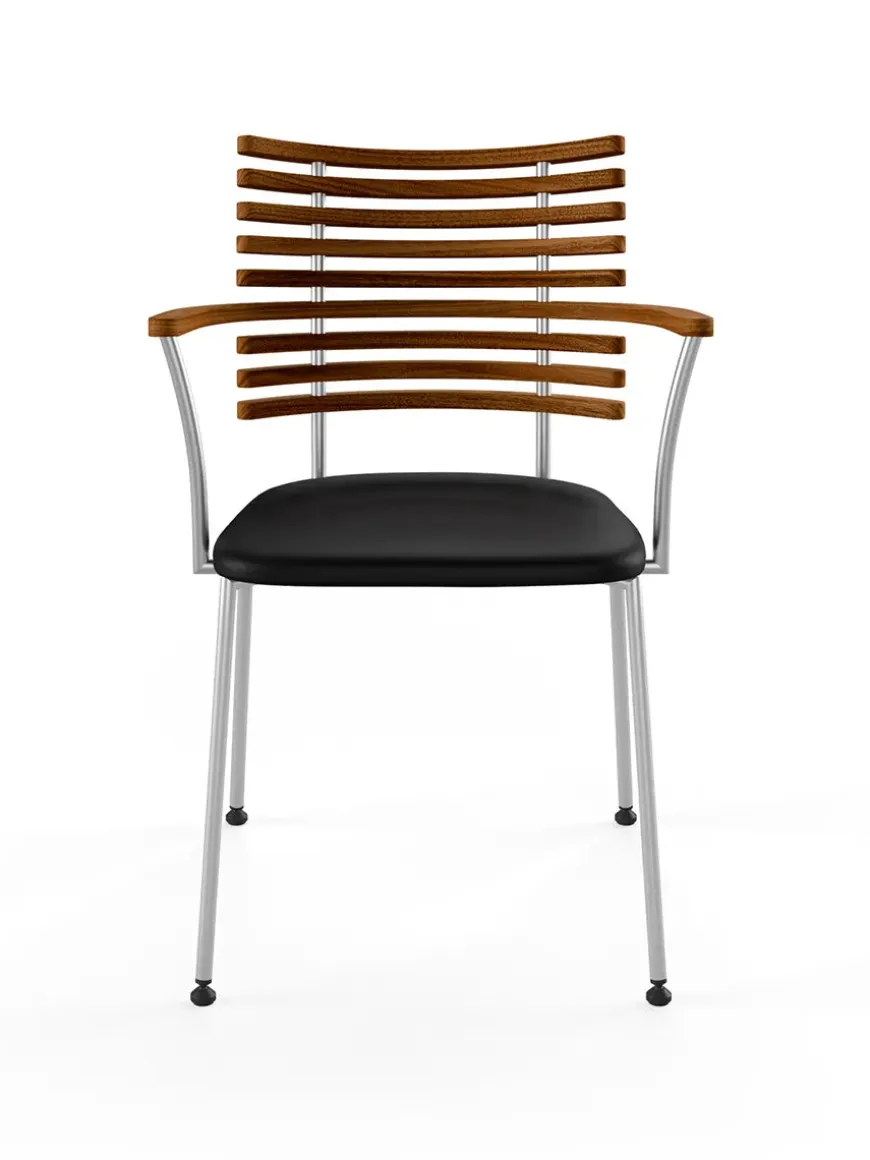 Tiger Armstol, sort læder fra Naver Collection