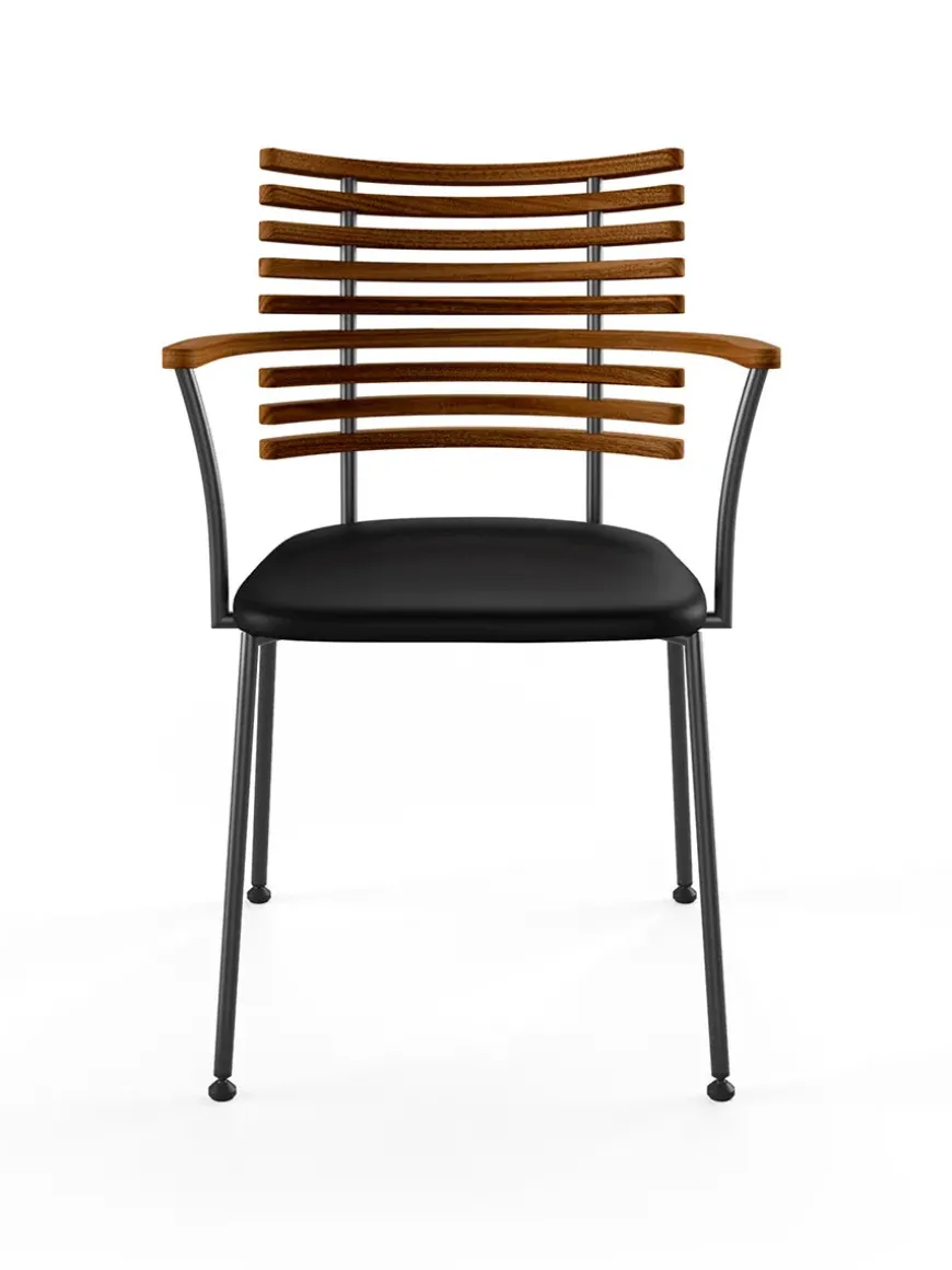 Tiger Armstol, sort læder fra Naver Collection