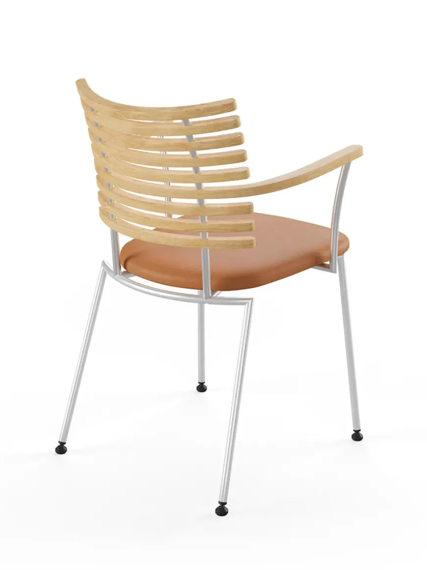 Tiger Armstol, sort læder fra Naver Collection