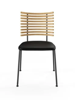 Tiger Stol, sort læder fra Naver Collection