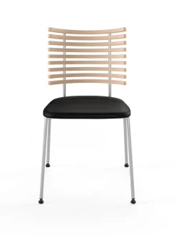 Tiger Stol, sort læder fra Naver Collection