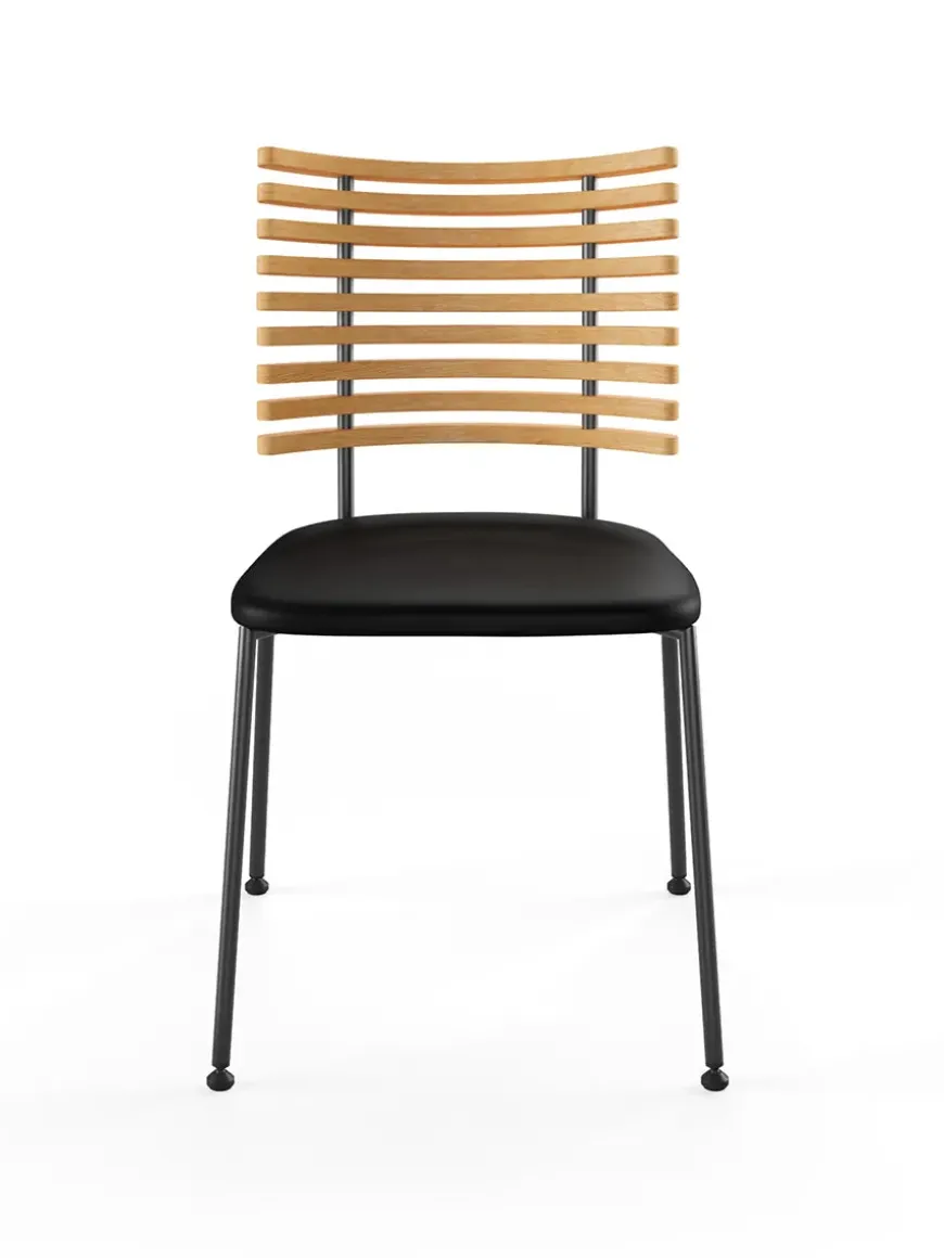 Tiger Stol, sort læder fra Naver Collection