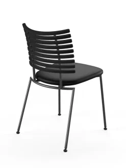 Tiger Stol, sort læder fra Naver Collection