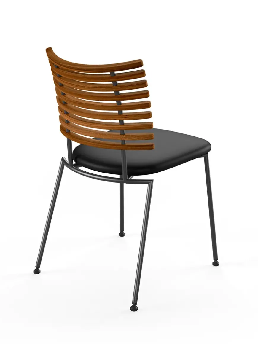 Tiger Stol, sort læder fra Naver Collection