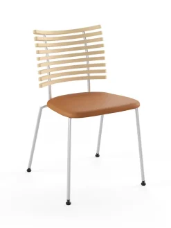 Tiger Stol, sort læder fra Naver Collection