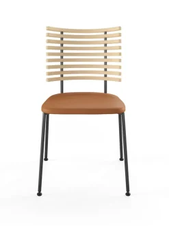 Tiger Stol, sort læder fra Naver Collection