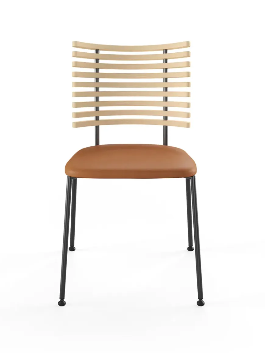 Tiger Stol, sort læder fra Naver Collection