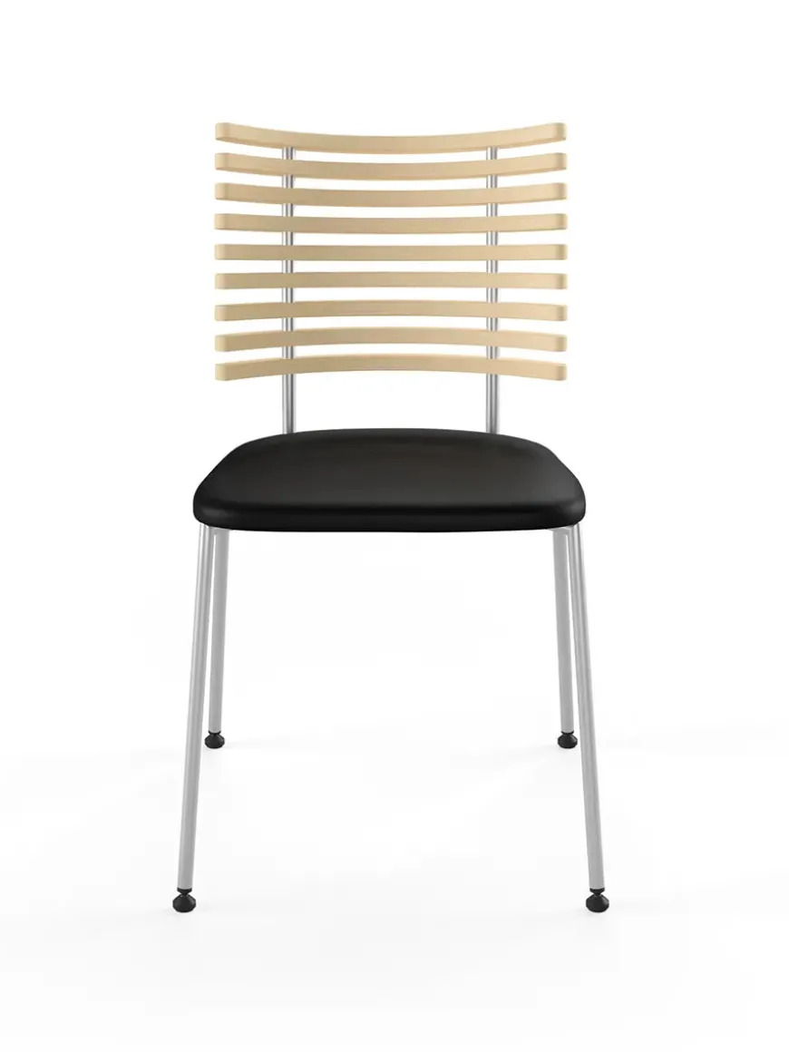 Tiger Stol, sort læder fra Naver Collection