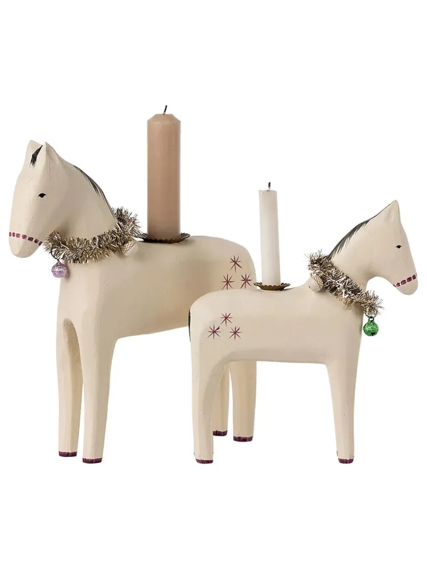 Træhest Lysestage, stor fra Maileg