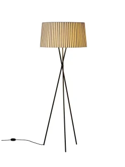 Tripode Gulvlampe fra Santa and Cole, mustard (G5)