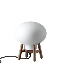 U6 Mini Hiti Bordlampe, klart glas/sort eg fra FDB Møbler