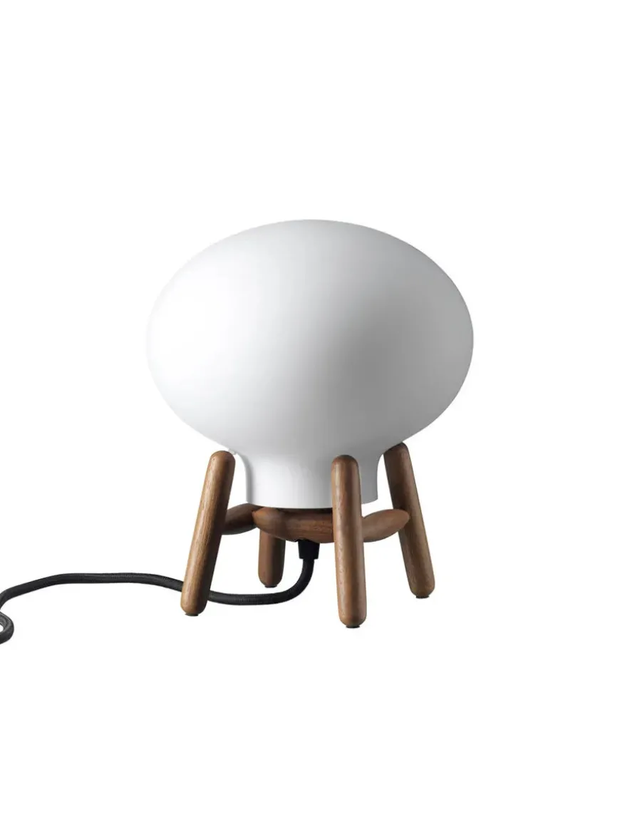 U6 Mini Hiti Bordlampe, klart glas/sort eg fra FDB Møbler